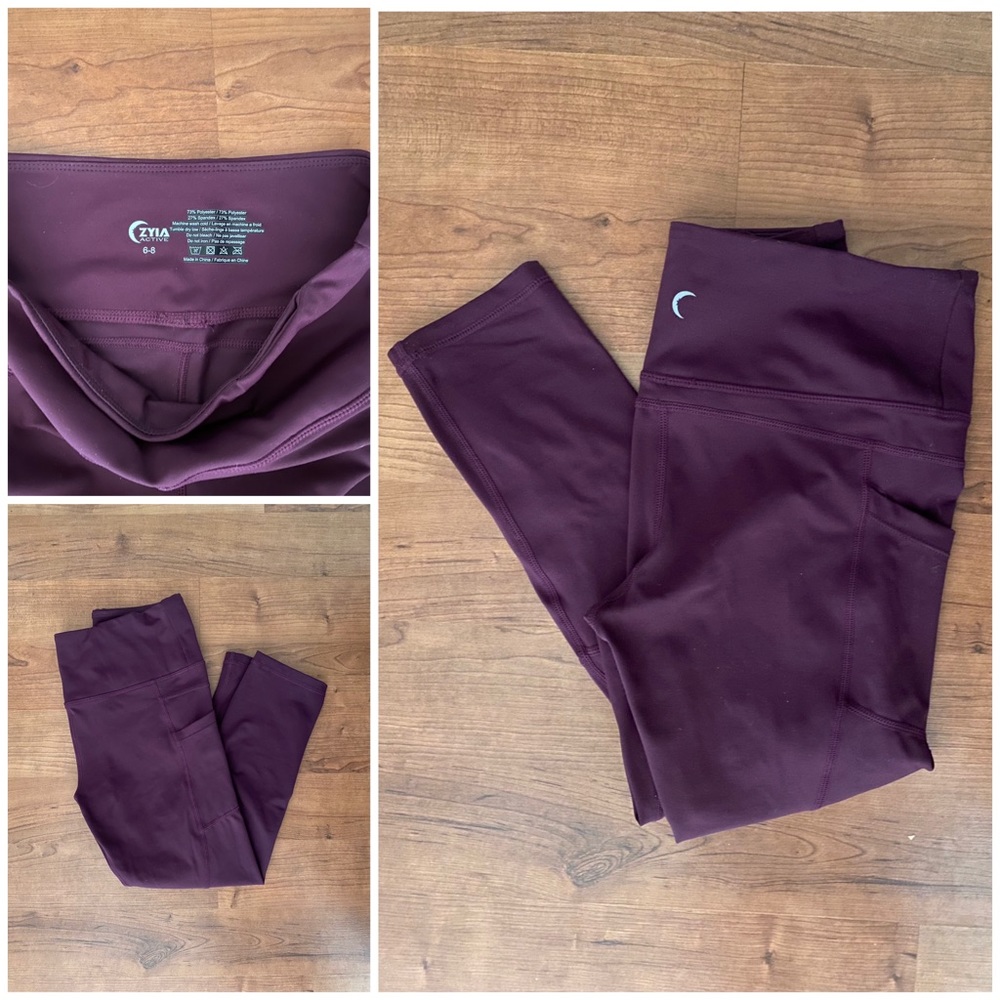 Plum Pocket Light n Tight Hi-Rise Capri 20"